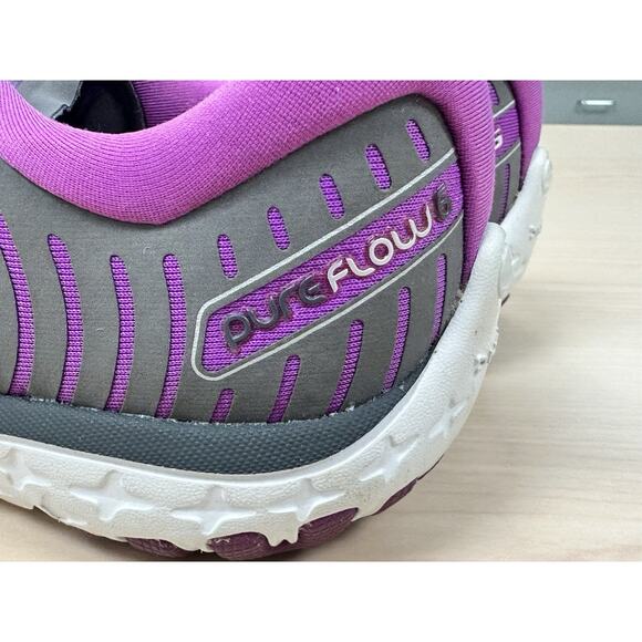 Brooks PureFlow 6 Women’s Running Shoes 10 Purple Gray Lightweight DNA Cushion - Picture 7 of 13
